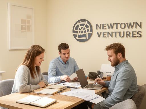 Newtown Ventures office on Old Bray Road in Blackrock, Dún Laoghaire-Rathdown with team members collaborating